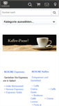 Mobile Screenshot of nerone-kaffee-shop.de