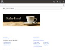 Tablet Screenshot of nerone-kaffee-shop.de
